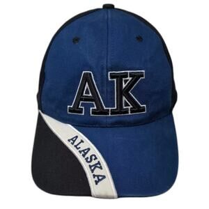 Arctic Circle Alaska AK Baseball Cap Blue Black Hat OS Strapback Embroidered